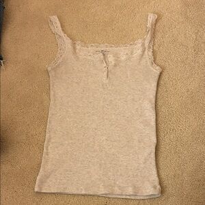 Brandy Melville Grey Lace Camisole